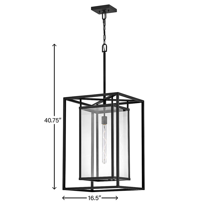 Max Outdoor Pendant, Black
