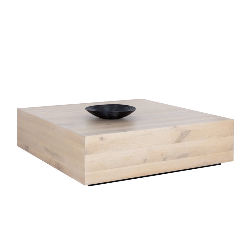 Table basse Frezco - carré - chêne clair - brun