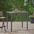 Outdoor Minimalist Acacia Wood Rectangle Bar Table - Dark Gray-1619223128