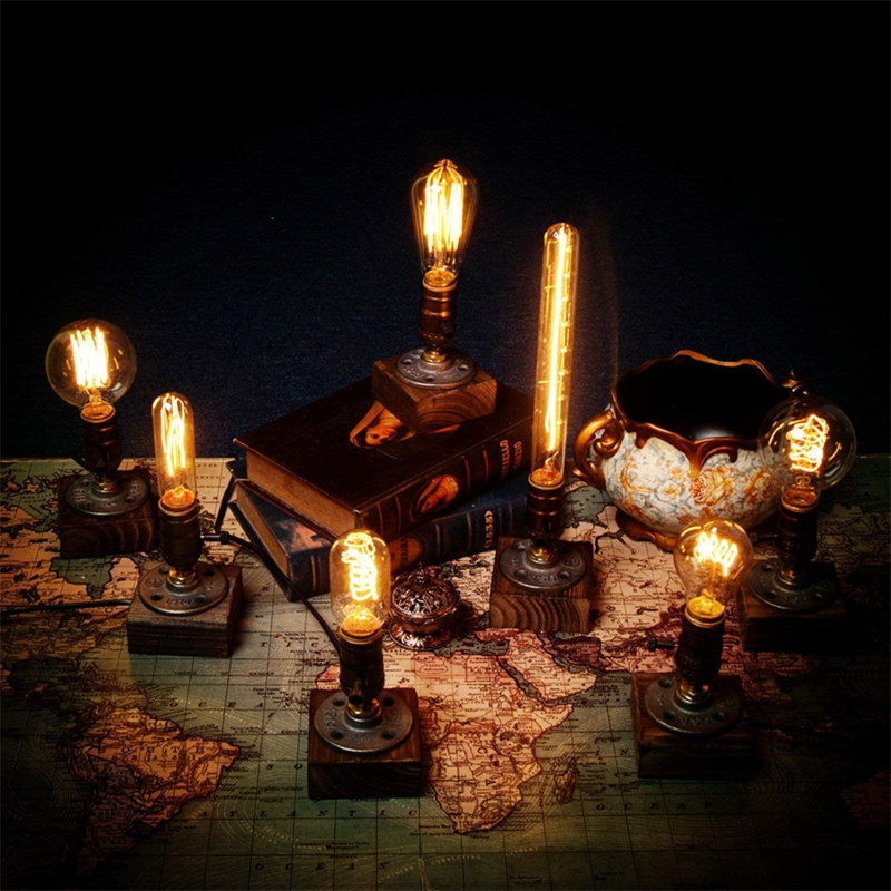 Aleaya Wood Lamp Base Lamp