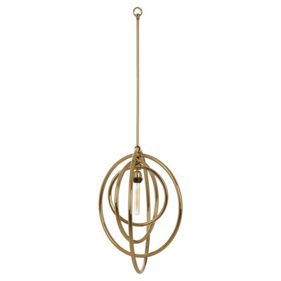 Bovina 1 - Light Gold Geometric Pendant