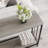 Sofa Tables Narrow Entryway Table With Glass Shelf And Metal Frame