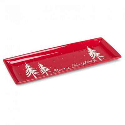 Merry Christmas Rectangle Platter