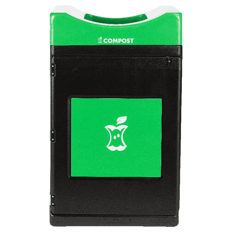 Contenant à compost Avante Commercial Zone, unité étroite ouverte, doublure incluse, 30