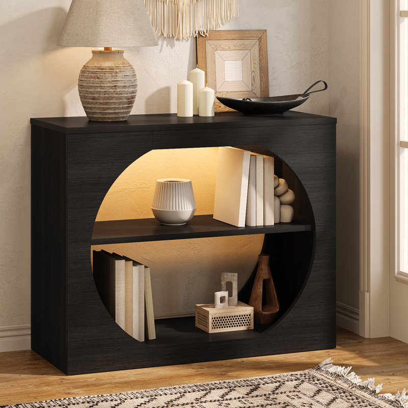 39" Farmhouse Console Table with Tape Lights