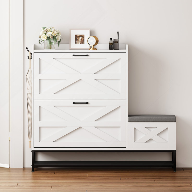 Armoire à chaussures, armoire à chaussures d'entrée de maison, armoire de rangement pour balcon d'entrée, étagère à chaussures de grande capacité