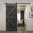 Panelled Wood Painted Z Series Diy Barn Door with Installation Hardware Kit-93777603