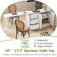 Îlot de cuisine de ferme avec table de salle à manger extensible, armoire de rangement convertible-958222509-958222508