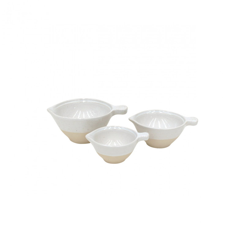 Costa Nova Fattoria 3 -Piece Stoneware Measuring Cup Set