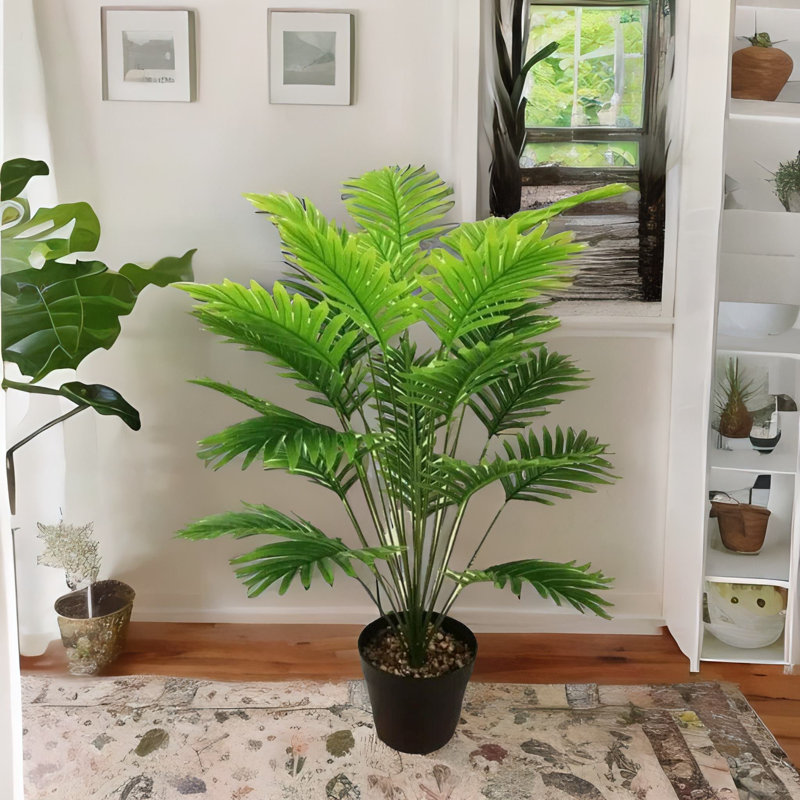 72cm Faux Palm Plant in Freestanding