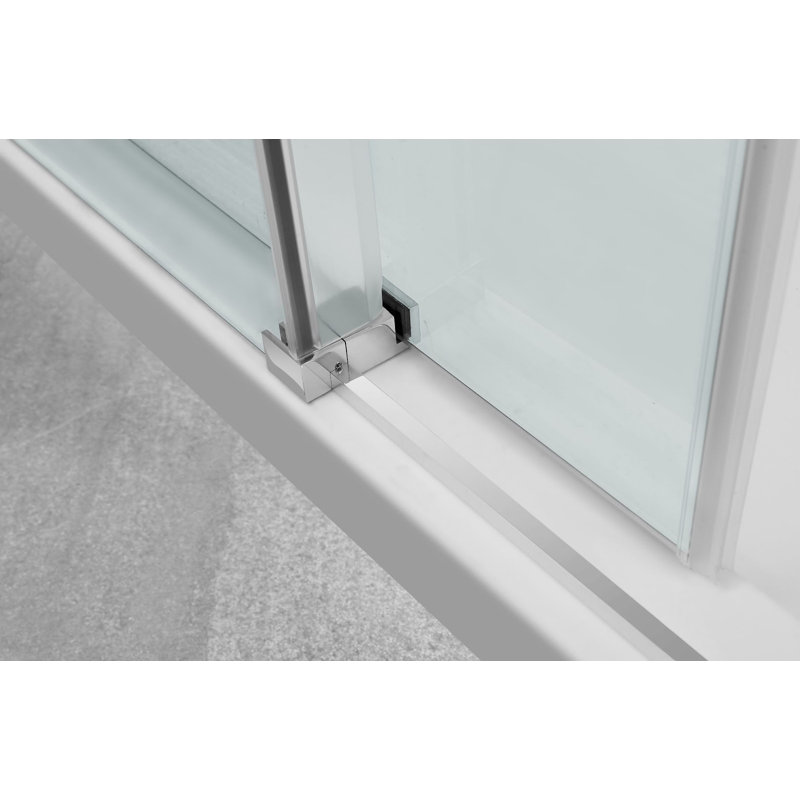 66-72 W x 76 H Frameless Single Sliding Shower Door, Chrome