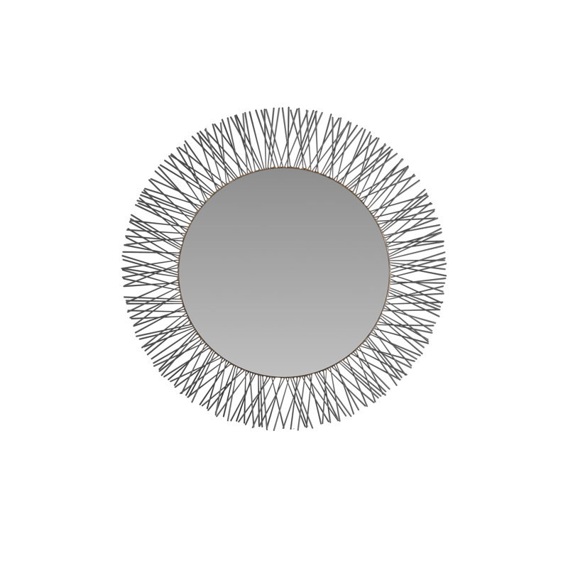 Ziggy Round Iron Mirror