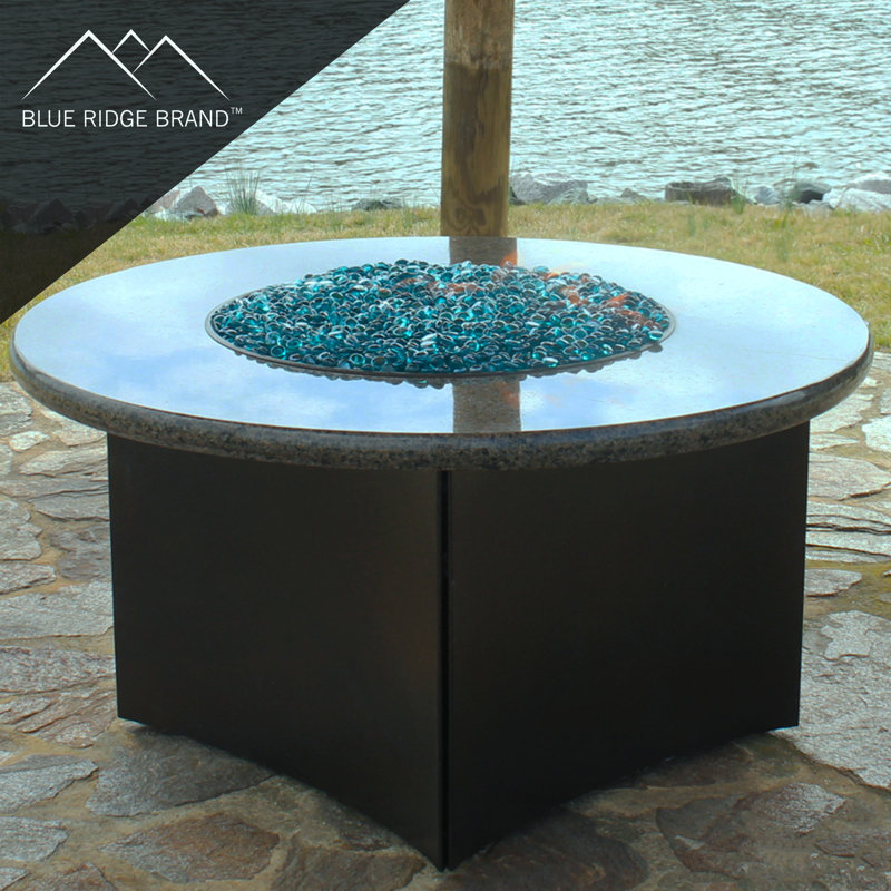 Aqua Blue Reflective Glass Cubes for Fire Pits, 10 Pound