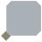Vaudeville Octagon Humo W/Taco 7-7/8 In. X 7-7/8 In. Porcelain Floor And Wall Tile-112831863