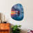 Stunning Tempered Glass Painting, 14.0 x 19.7 inches | 100% Tempered Glass, Thickness: 0.16 inches | Fade-Resistant Back Surface Print, Vivid Colors | Perfect for Home Decor & Modern Aesthetic-359184976