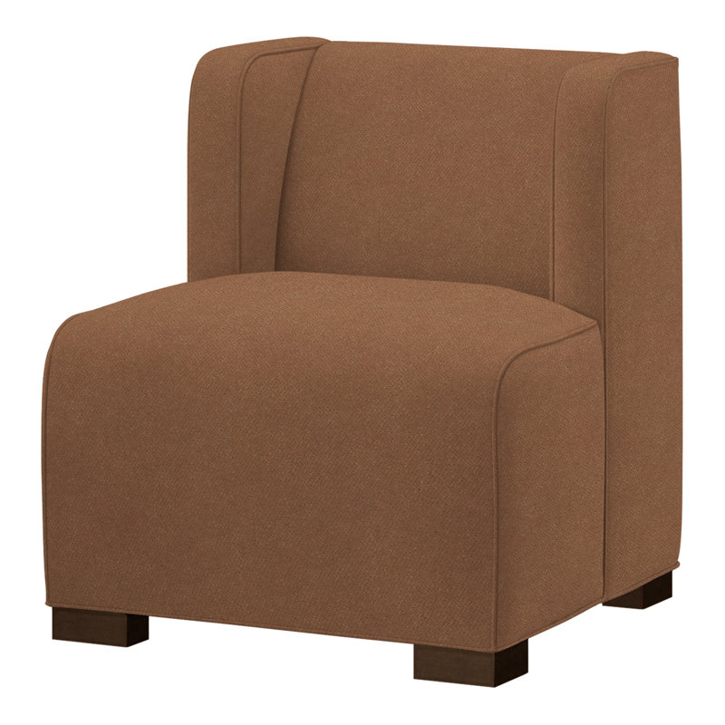 Fauteuil de chambre Joan, Expresso, Perigold Banks ocre