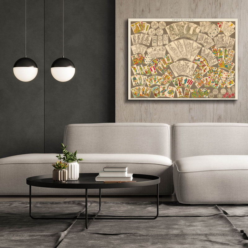 «Play Cartes» par Wild Apple Portfolio, art mural sur toile, H 40 po x l 54 po