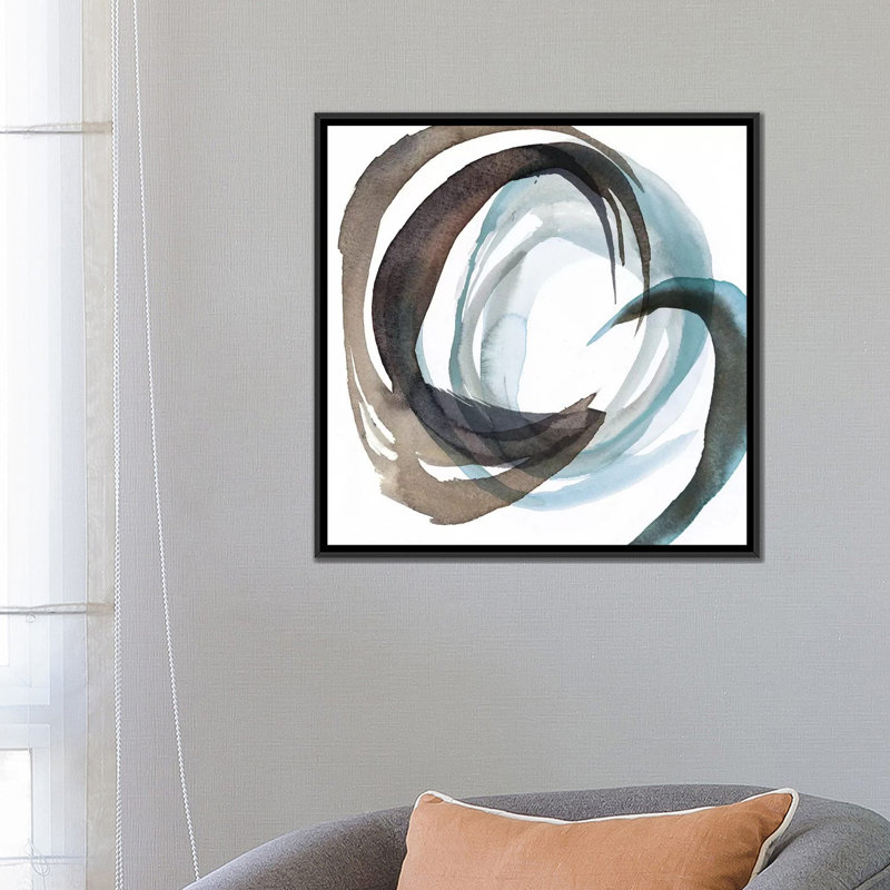 «Overture I», impression sur toile, H 18 po x l 18 po x P 1,5 po, Toile avec cadre noir, Pas de tapis