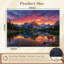 Papier peint adhésif autocollant Rocky Mountain Mule Deer Wading Lake Sunset-129876202