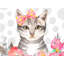 Charmant chat - Reproduction matte encadrée pour décor de chambre à coucher-1730072053