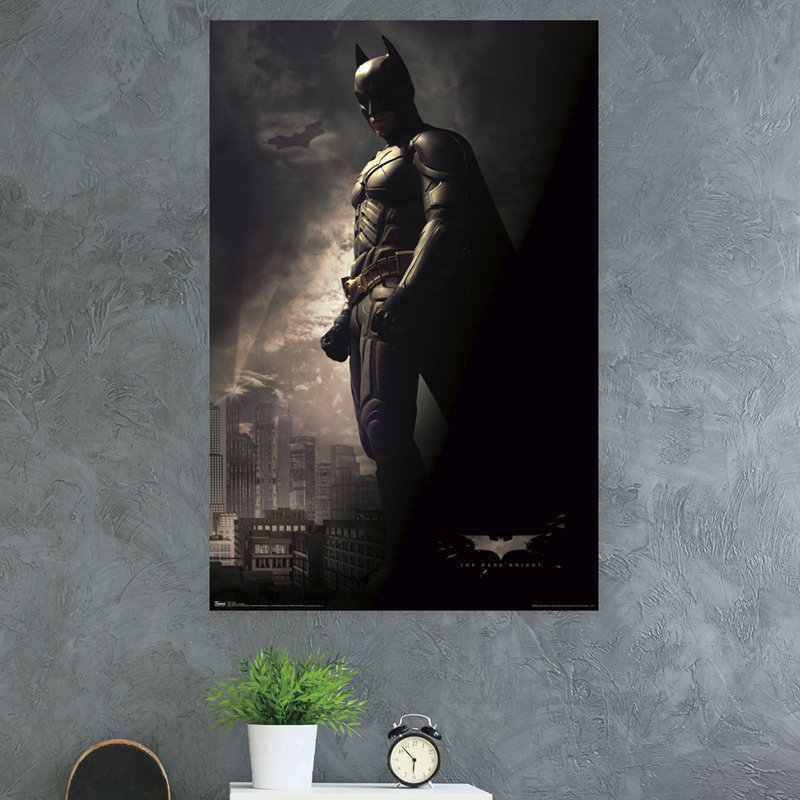 Impression sur papier foncé knight-batman