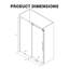 152.4mm W x 182.9mm H with Glass