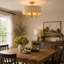 Plafonnier semi-encastré cylindrique 3 lumières Boho