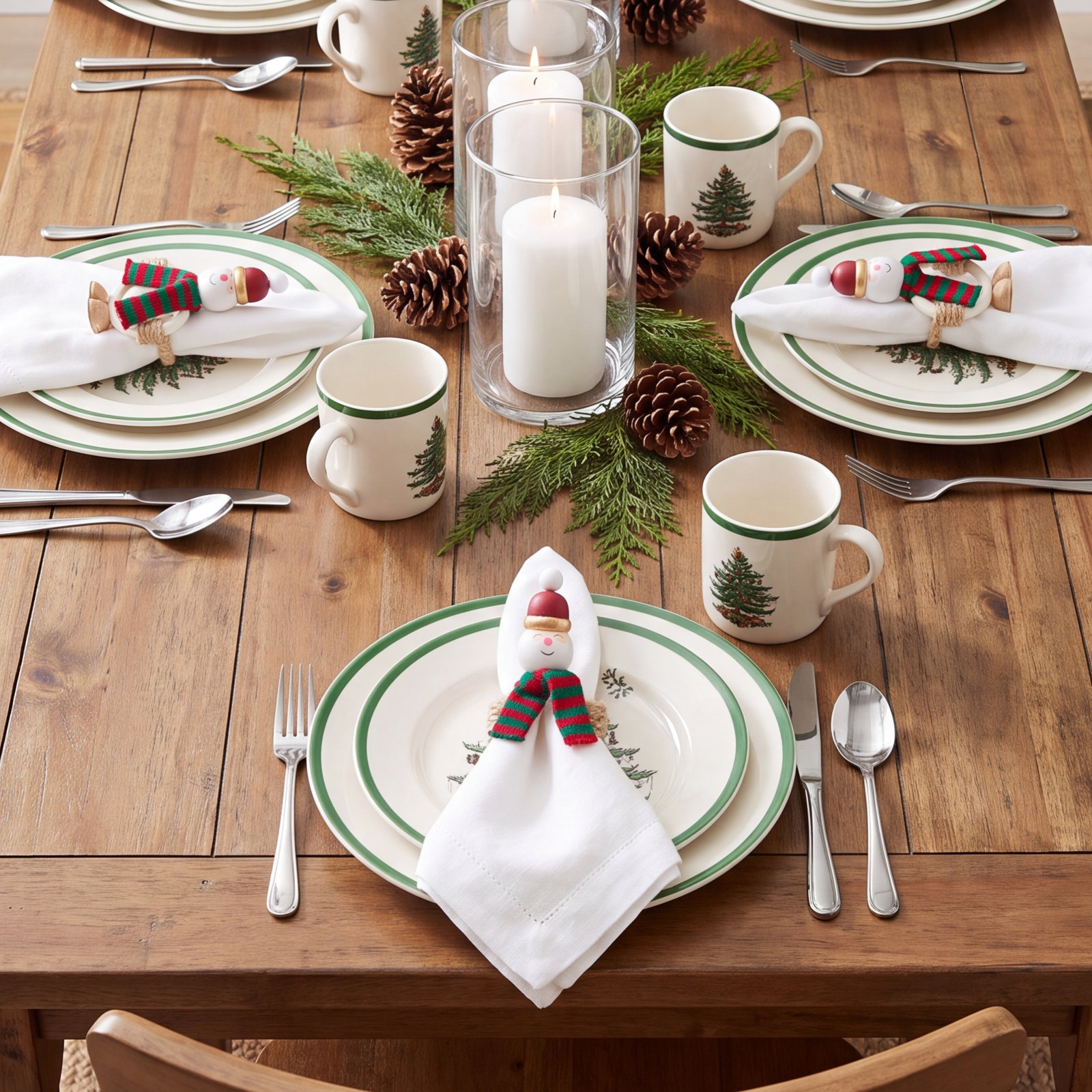 Twinkle Hat Santa Napkin Rings