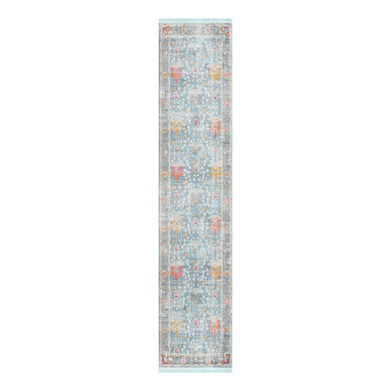 Haefner Floral Indoor Rug, Runner 2'7" x 12'