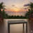 43" X 24" All-Weather Metal Outdoor Coffee Table With Wood-Look Top And Gray Frame-2013961680