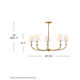 Greta 5 Light Chandelier by Hinkley