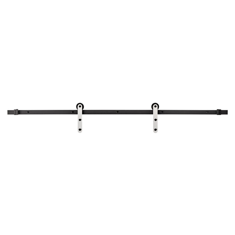 Ensemble de quincaillerie de porte de grange simple à rail standard sable Citi