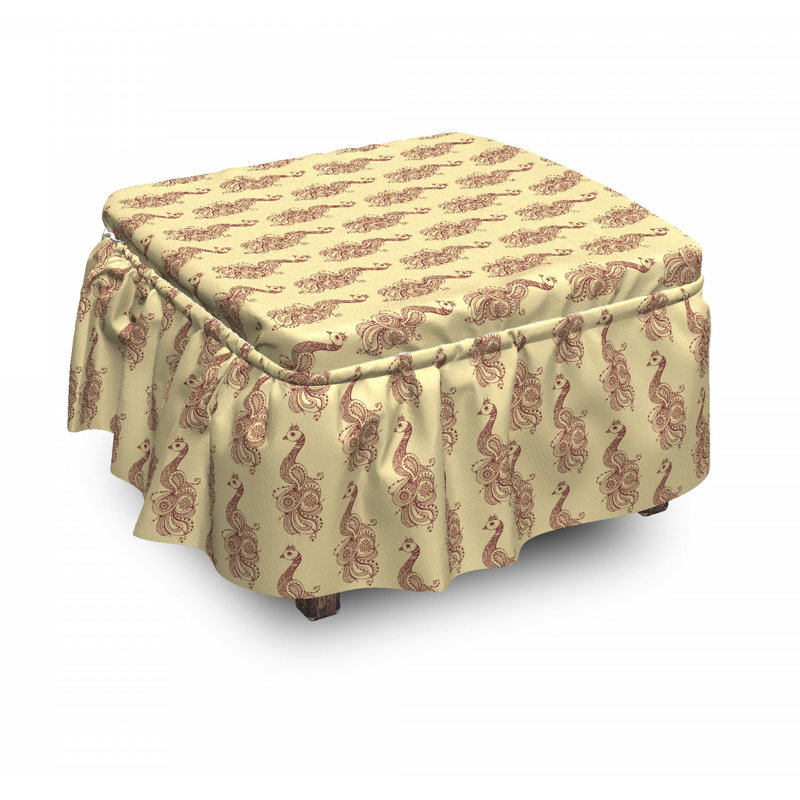 Housse pour repose-pieds à coussins carrés, Motif 6