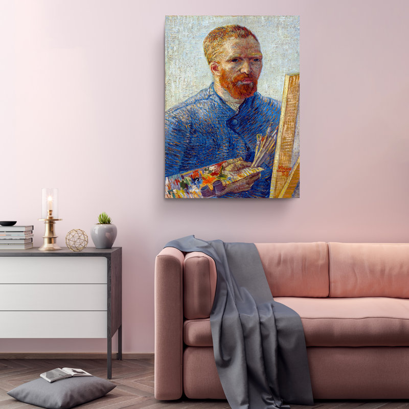 " Self Portrait As An Artist 1888 Reproduction " by Vincent Van Gogh, 16" W x 24" H