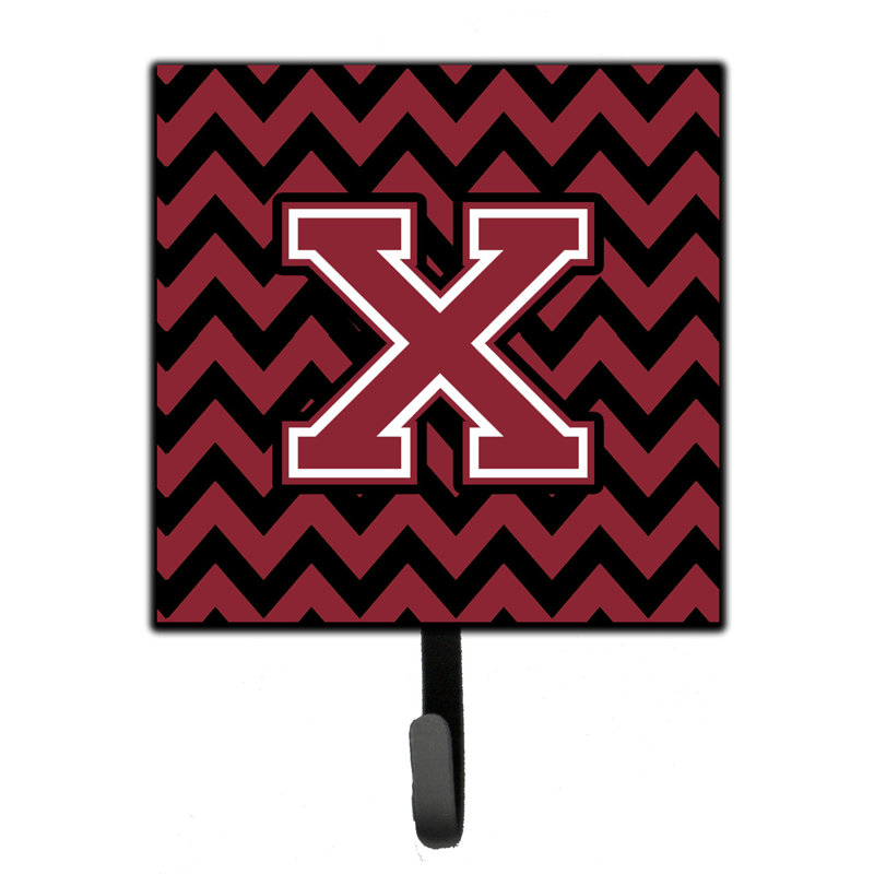 Porte-clés mural avec crochets Danaly, Grenat / noir