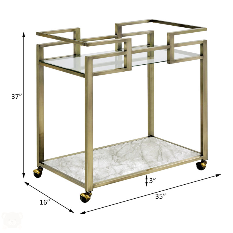 Drako 37'' H x 35'' W Utility Cart with Wheels