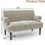 Skylah 58.27" Linen Recessed Arm Loveseat
