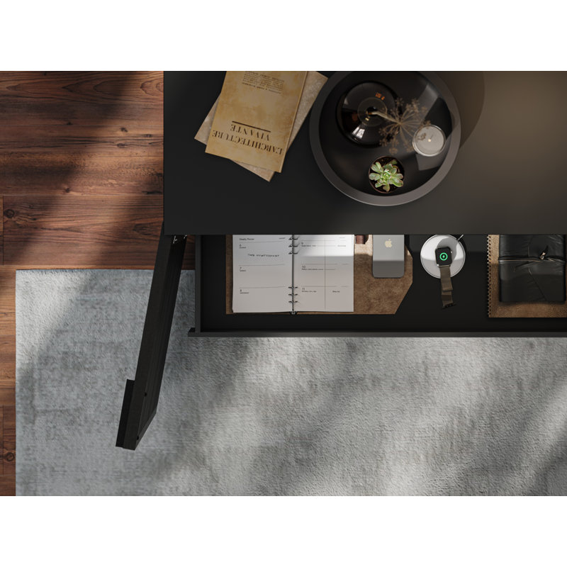 Corridor 79.25'' Sideboard, Charcoal/Stained Ash