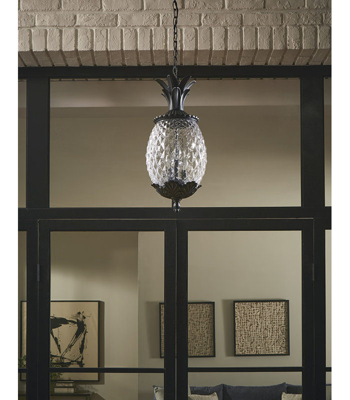 Arlesey 3 - Light Outdoor Pendant, Matte Black