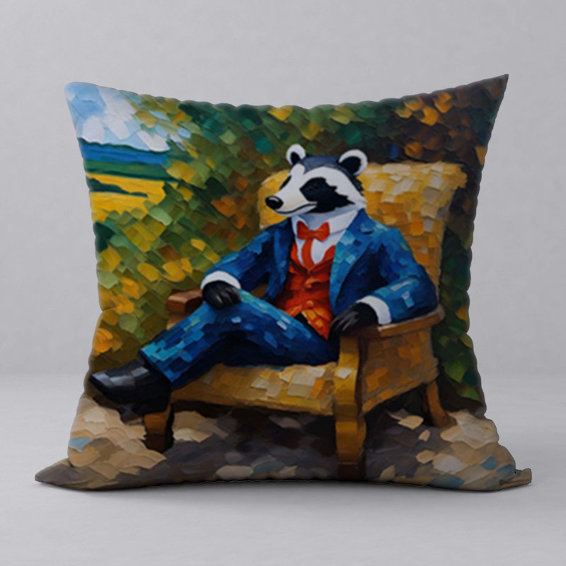 Abstract Reversible Throw Pillow