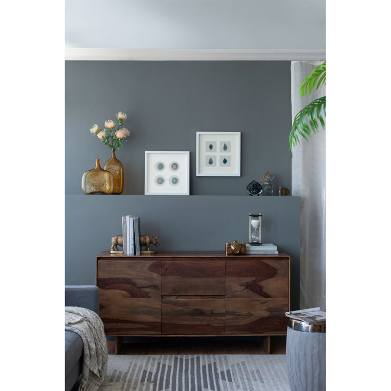 Boîte murale décorative 15,57 po x 1,2 po x 15,7 po S / 2