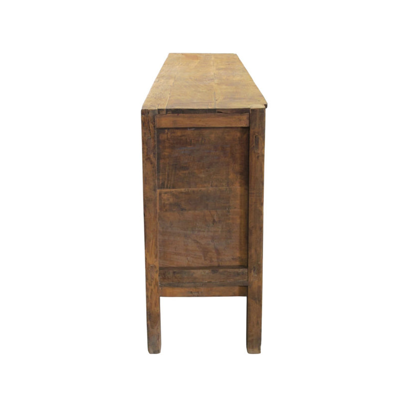 Aged Poplar 3 Door Cabinet