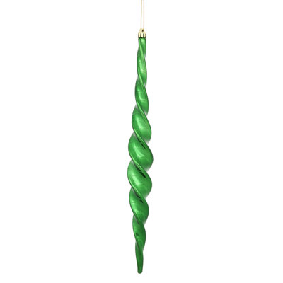 Shiny Spiral Icicle Christmas Ornament