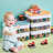 12L Building Block Toy Storage Box Large Capacity Stackable Toy Organizer Multiple Compartments with Dustproof Lid Handle Design Blocks Toys Organizer Storage Case