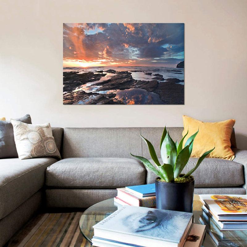 «Pelada Beach at Sunset, Costa Rica», reproduction de photo sur toile, H 12 po x l 18 po x P 1,5 po