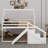 Twin Over Twin Loft Or Bunk Bed With Slide-1841831317