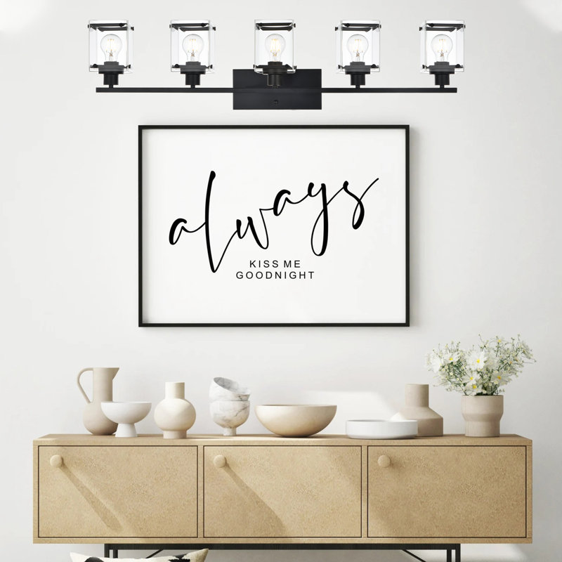 Audrius 5 - Light Dimmable Vanity Light, Matte Black