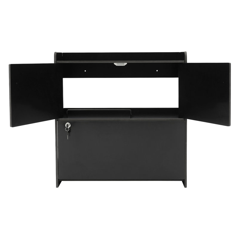 Armoire de table murale pliante, Black