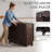 No Assembly 12'' to 59''W Extendable Dining Table for 2-6 People, Space-Saving Moveable Wood Kitchen Island with Wheels, Modern Folding Kitchen Table with Storage and Drop Leaves for Kitchen and Dining Room, Brown-123497232