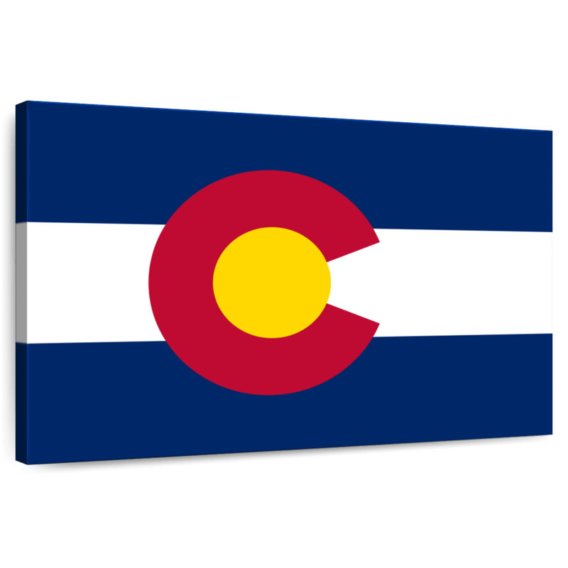 Drapeau d'État du Colorado, H 34 po x l 51 po